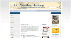 Desktop Screenshot of countywicklowheritage.org