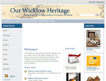 Tablet Screenshot of countywicklowheritage.org